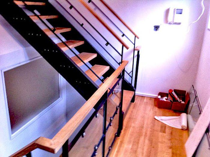 Wrought Iron and Glass Railing